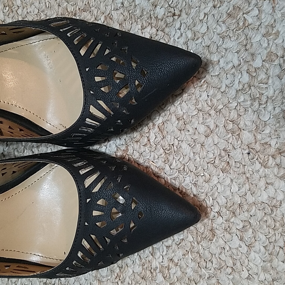 BCBG Cut Out Black Pumps - Picture 5 of 6